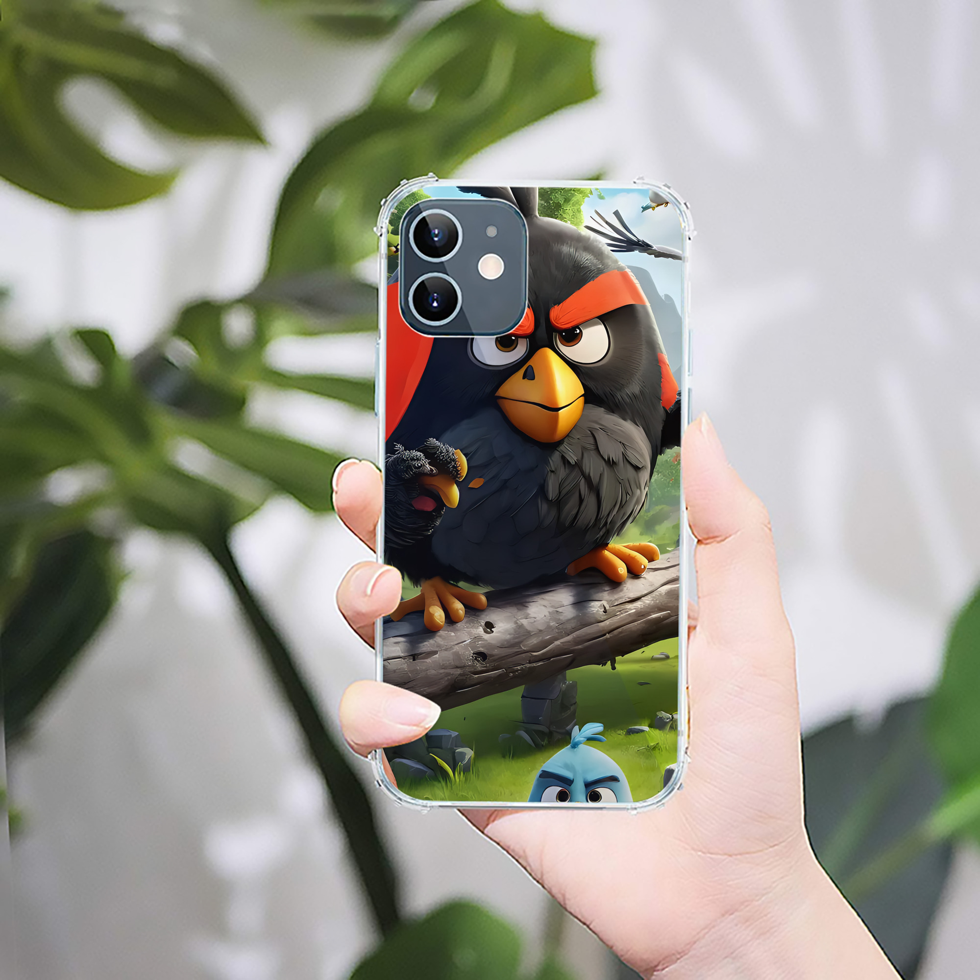 （画像用） Angry Birds アングリーバード 【iPhone 12シリーズ対応】透明スマホケース（クリアソフトケース）